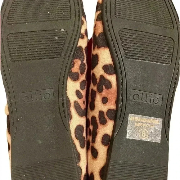 New Without Box Cheetah Print Flats Size 8 - Picture 4 of 5